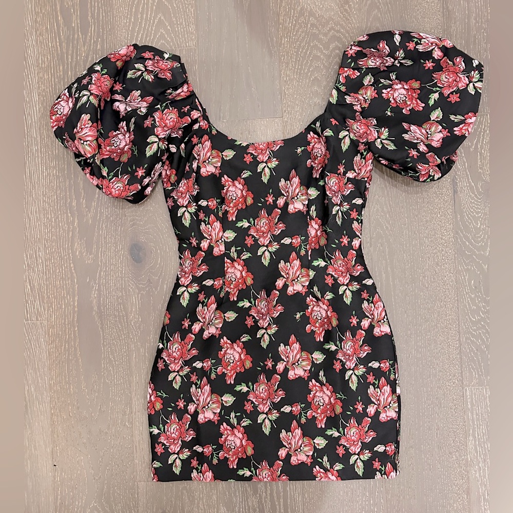 NWT MINKPINK Larache Mini Dress Black and Pink